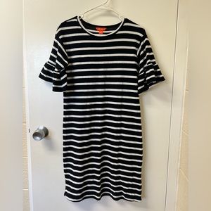 Black and White Striped Dress